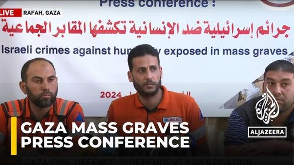 Evidence of torture, executions, and people buried alive found in Gaza mass  graves - YouTube