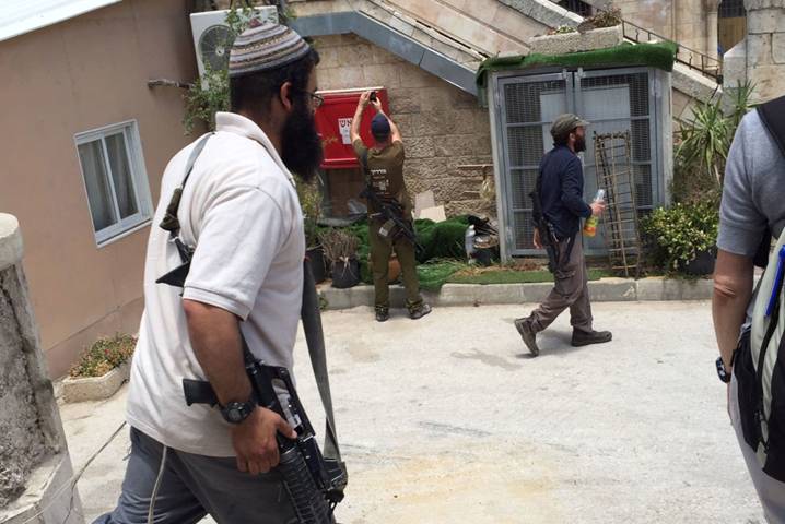 Settlers openly brandish assault rifles while Palestinians can receive decades-long prison sentences for even carrying a knife.